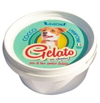 Helado coco y frambuesa para perros unipro gelato