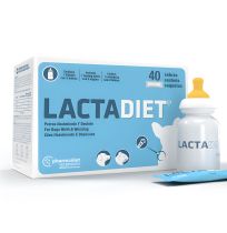 Pharmadiet Lactadiet leche y biberón para nacimiento y destete de perros cachorros de 40 sobres y 300g