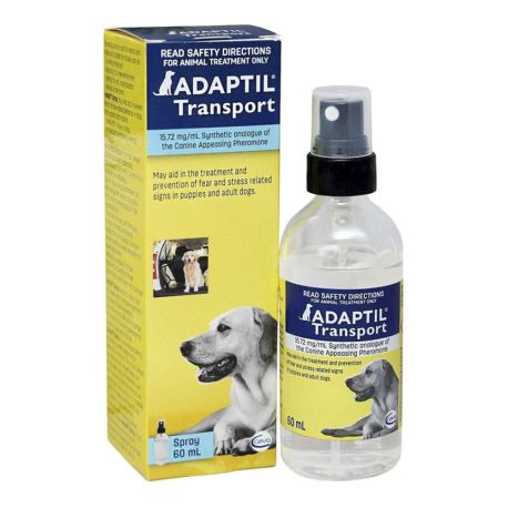 Spray adaptil transport 60ml para mantener perro relajado durante viajes
