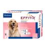 4 pipetas Virbac Effitix L para perros grandes de 20 a 40Kg de peso 