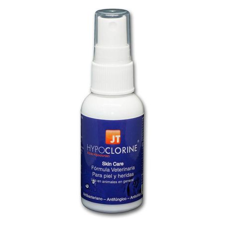 JT Pharma Hypoclorine skin care desinfección de heridas y ulceras de perros y gatos formato pequeño de 60ml