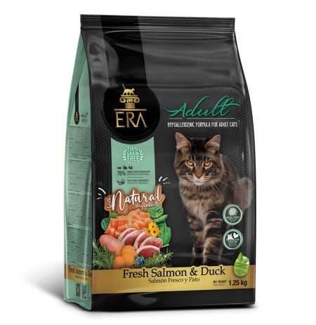 Pienso ERA grain free Salmon & Duck para gatos adultos