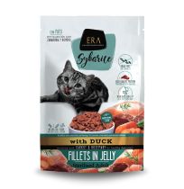 Comida húmeda Era sybarite Pato y Zanahorias para gatos esterilizados