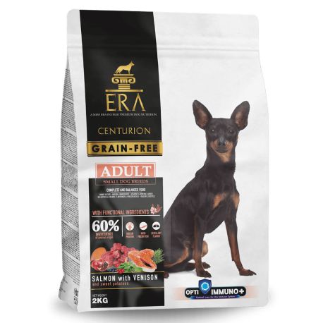 Pienso sin cereales Era Centurion salmón y venado para perros raza pequeña