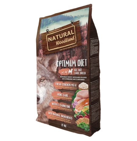 Natural Woodland Optimum Large Breed 10Kg para perros grandes