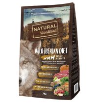 saco de pienso Natural Woodland wild iberian Diet en formato de 2Kg