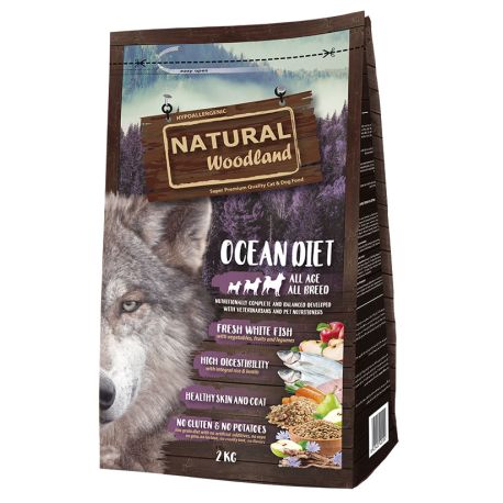 Saco pienso Natural Woodland Ocean Diet en formato de 2Kg