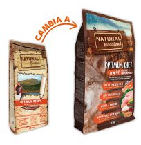 Natural greatness cambio a Natural Woodland optimum mini medium de 10Kg