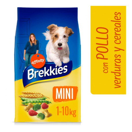 Brekkies adult mini pollo y verduras para perros pequeños