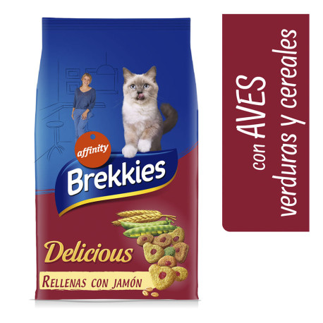 Brekkies cat delicious aves y verduras para gatos