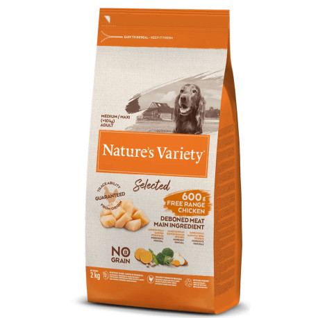 Pienso Affinity Nature's variety selected medium adult pollo campero en saco de 2Kg
