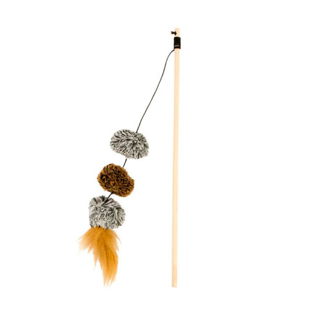 Caña pompom 25cm duvo para gatos