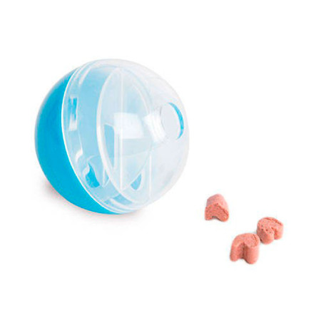 Bola azul para snacks duvo para gatos