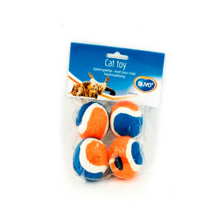 Mini pelota tenis 4cm duvo para gatos