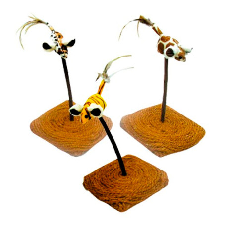 Pedestal con ratón juguete aleatorio duvo para gatos