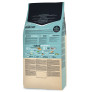 Parte trasera saco con ingredientes del Pienso Ownat cat just grain free sterilized (fish) pescado para gatos