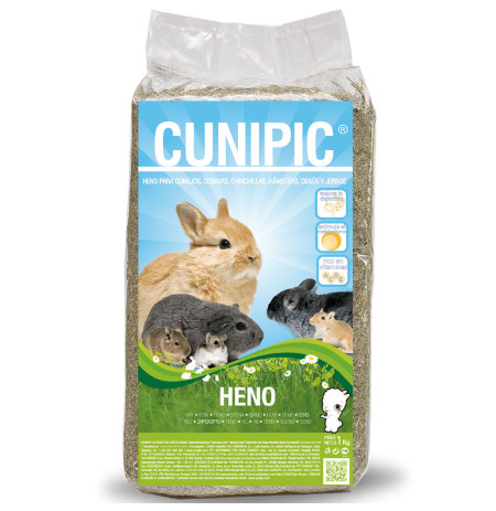 Cunipic heno fibra para conejos y roedores comida premium 1Kg