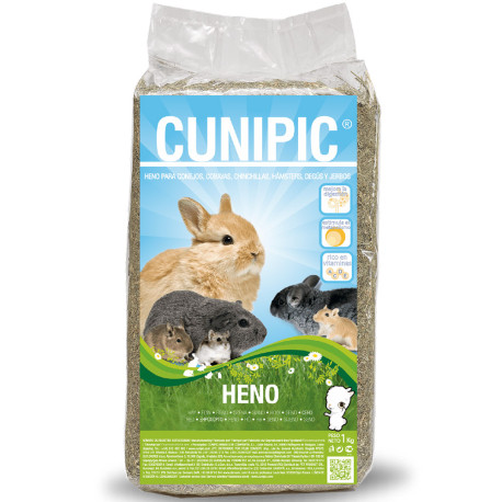 Cunipic heno fibra para conejos y roedores comida premium 1Kg