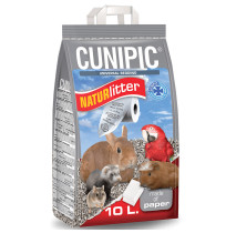 Cunipic Naturlitter lecho de papel para roedores y pájaros de 10 Litros