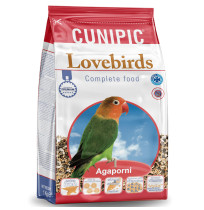 Pienso o Comida para agapornis super premium cunipic love birds en saco de 1Kg