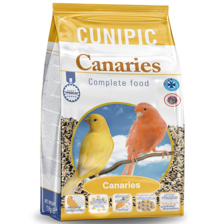 Pienso y comida para canarios super premium de Cunipic en saco de 1Kg
