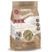 Cunipic naturaliss chinchilla & degú comida natural en formato de 1,81Kg