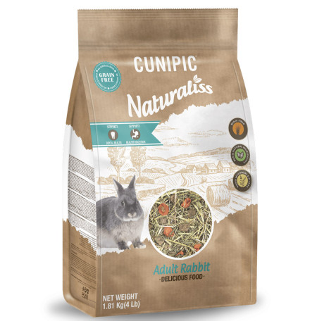 Pienso Cunipic naturaliss conejo adulto comida natural en saco de 1,81Kg