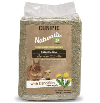 Naturaliss heno de diente de león para conejos y roedores cunipic en saco de 500g