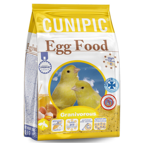 Cunipic pasta de cría amarilla con huevo para granívoros (egg food) en saco de 250g