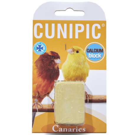 Bloque de calcio para canarios de cunipic