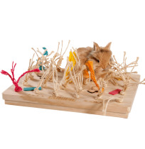 Juguete alfombra de madera para conejos y roedores cunipic