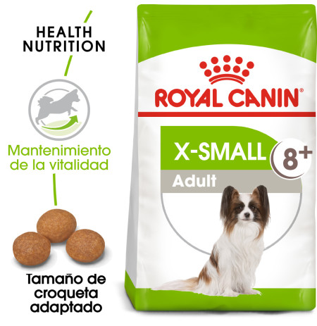 Royal canin x-small adult+8 para perros mini