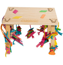 Juguete mesa de juego de madera para conejos y roedores cunipic