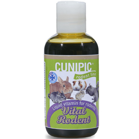 Cunipic vital rodent vitaminas para conejos y roedores en bote de 150ml