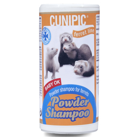 Champú seco en polvo para hurón de cunipic en bote de 125g
