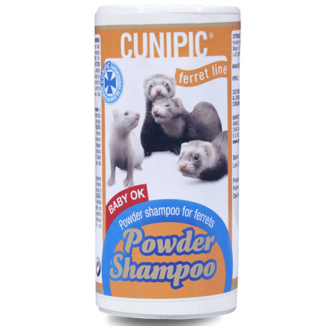 Champú seco en polvo para hurón de cunipic en bote de 125g