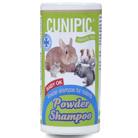 Champú seco en polvo para conejos y roedores de cunipic en bote de 125g