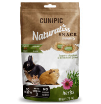 Naturaliss snack immunity herbs para conejos y roedores cunipic en 50g