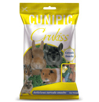 Snack de cereales para conejos y roedores cunipic crukiss en bolsa de 100g