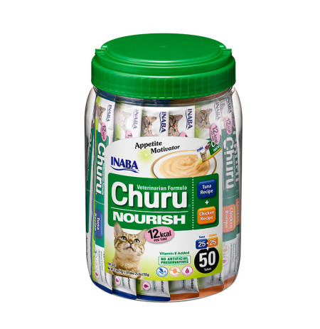 Vet churu nourish crema o puré receta atún + pollo 50 x 14g
