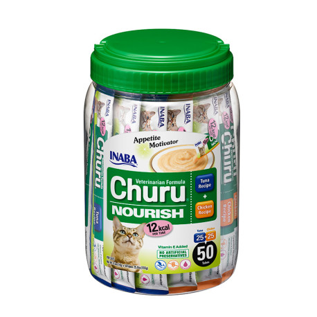 Vet churu nourish crema o puré receta atún + pollo 50 x 14g