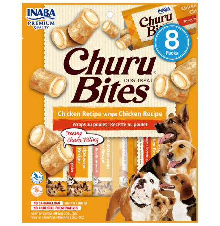 Inaba Churu bites receta de pollo para perros 8 x 12g