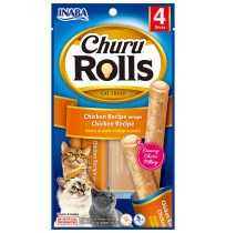 Inaba Churu Cat rolls de pollo para gatos 4 x 10g