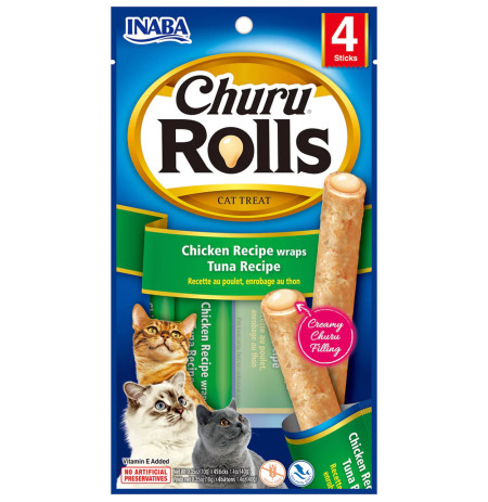 Inaba Churu Cat rolls de atún para gatos 4 x 10g