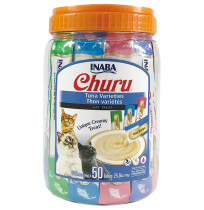 Inaba Churu Cat Puré variedades de atún para gatos 50 x 14g