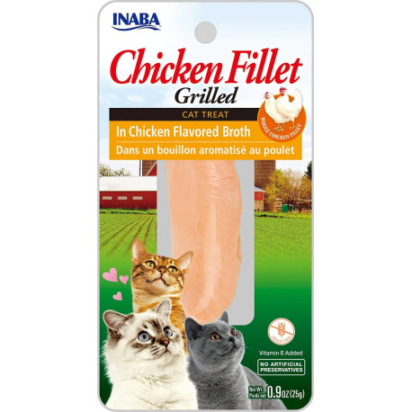 Inaba Churu filete de pollo en caldo de pollo para gatos 25g