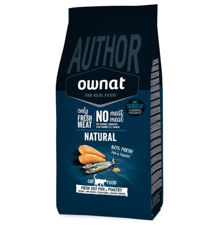 Ownat author cat fresh oily fish & poultry (pescado azul) para gatos