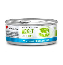Disugual cat weight pescado blanco latas para gatos con sobrepeso
