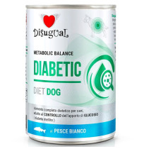 Disugual diabetic pescado blanco latas para perros con diabetes