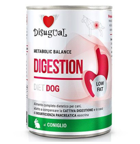 Disugual digestión sensible conejo latas para perros